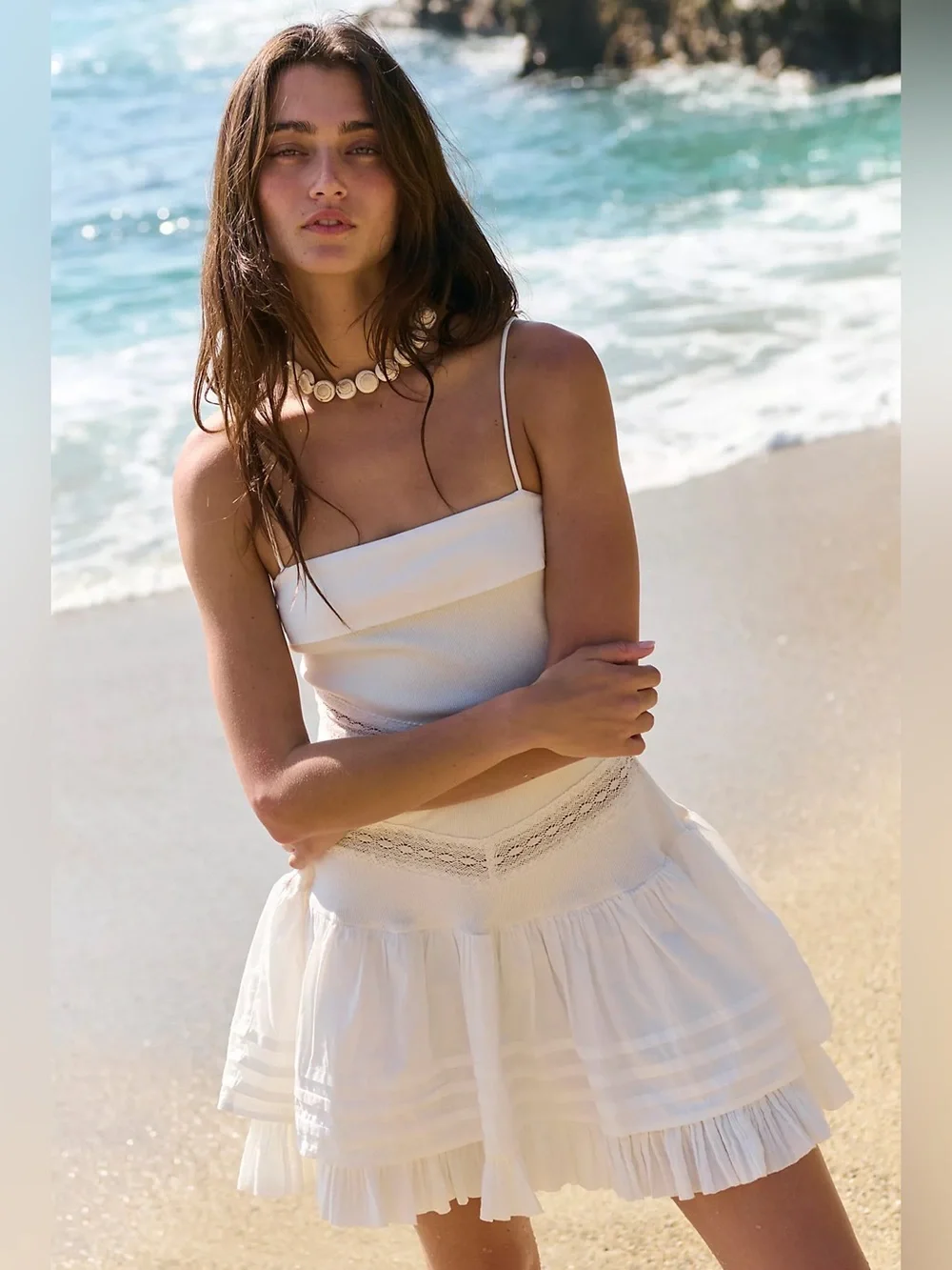 Free People x Bliss Beauty Mini Dress - Ivory Free People x Bliss Beauty Mini Dress - Ivory